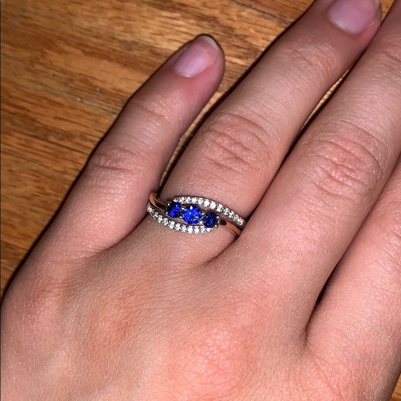 Kay Jewelers Jewelry - Safire, real rose gold, and silver ring!!!